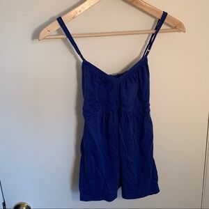 EUC One Step Up tie back tank top